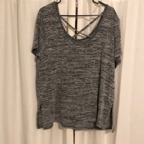 Ava & Viv Tops - [SOLD] Criss-Cross Back Tunic